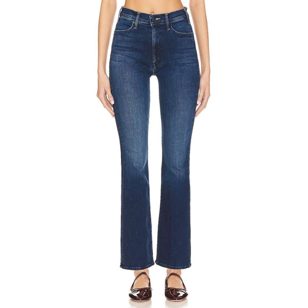 MOTHER The Hustler Ankle High Rise Flare Jeans Blue Size 25 - Picture 3 of 8